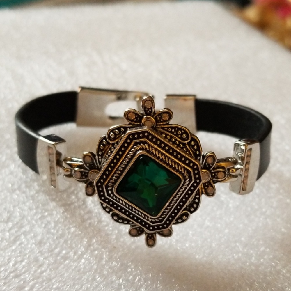Faux Emerald bracelet